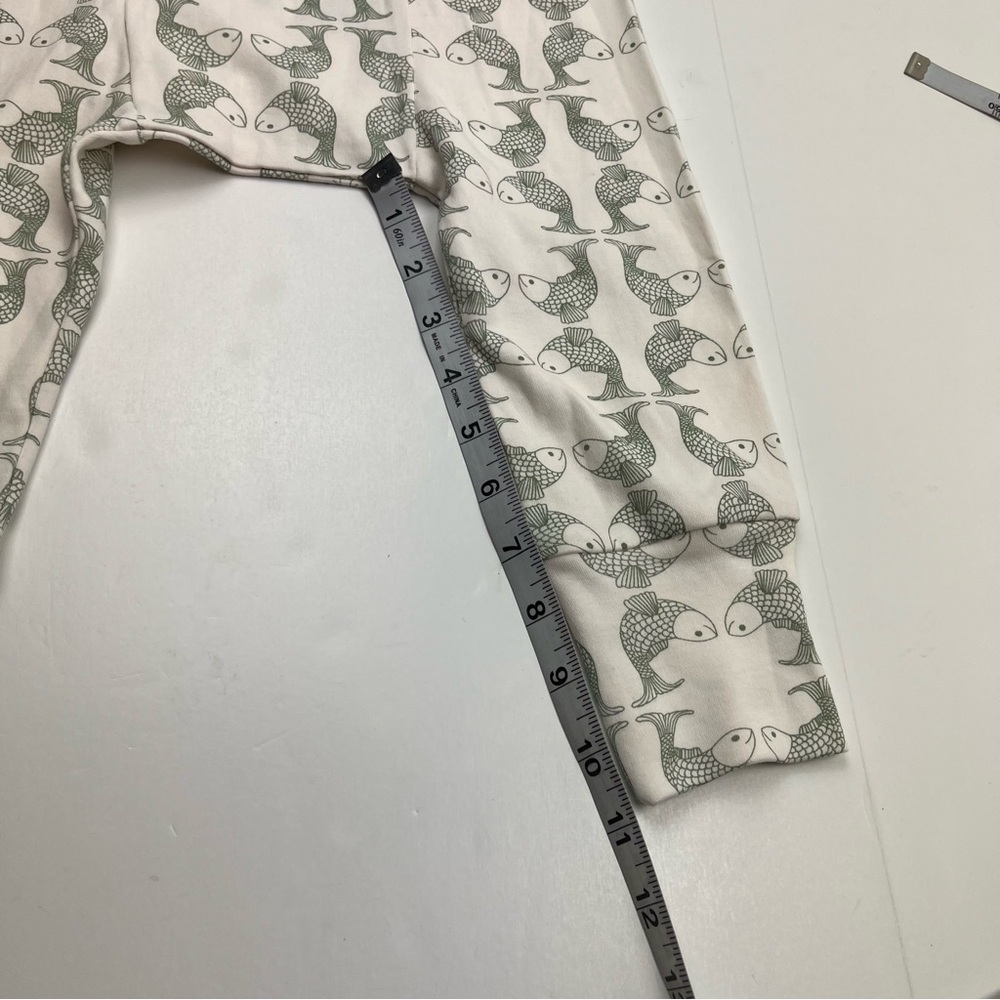 Kate Quinn Size 3T Fish Patterned 100% Organic Cotton Pants Pull On Soft NEW - Picture 5 of 9